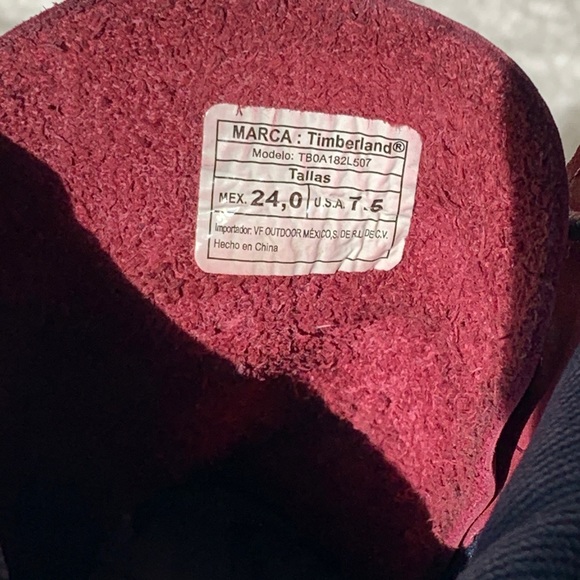 Timberland Boots Burgundy and Blue color - Picture 10 of 16